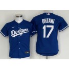 Youth Los Angeles Dodgers #17 Shohei Ohtani Blue Cool Base Jersey