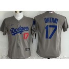 Youth Los Angeles Dodgers #17 Shohei Ohtani Gray Limited Jersey