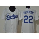 Youth Los Angeles Dodgers #22 Clayton Kershaw White 2020 Cool Base Jersey