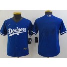 Youth Los Angeles Dodgers Blank Blue Cool Base Jersey