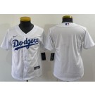 Youth Los Angeles Dodgers Blank White Cool Base Jersey