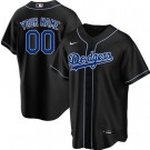 Youth Los Angeles Dodgers Customized Black Cool Base Jersey