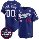 Youth Los Angeles Dodgers Customized Blue 2025 Tokyo Series Limited Jersey
