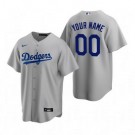 Youth Los Angeles Dodgers Customized Gray Alternate 2020 Cool Base Jersey