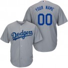 Youth Los Angeles Dodgers Customized Gray Cool Base Jersey