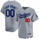 Youth Los Angeles Dodgers Customized Gray Limited Jersey