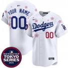 Youth Los Angeles Dodgers Customized White 2025 Tokyo Series Limited Jersey