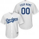 Youth Los Angeles Dodgers Customized White Cool Base Jersey