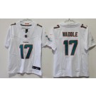 Youth Miami Dolphins #17 Jaylen Waddle Limited White FUSE Vapor Jersey