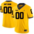 Youth Michigan Wolverines Customized Yellow Rush 2017 College Football Jersey