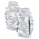 Youth Minnesota Vikings Arctic Camo 2024 Salute to Service Club Fleece Pullover Hoodie