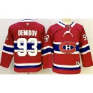 Youth Montreal Canadiens #93 Ivan Demidov Red Authentic Jersey