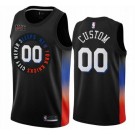 Youth New York Knicks Customized Black 2021 City Stitched Swingman Jersey
