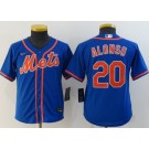 Youth New York Mets #20 Pete Alonso Blue 2020 Cool Base Jersey