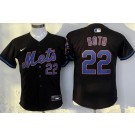 Youth New York Mets #22 Juan Soto Black Limited Jersey