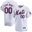 Youth New York Mets Customized White Limited Jersey