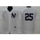 Youth New York Yankees #25 Gleyber Torres White 2020 Cool Base Jersey