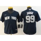 Youth New York Yankees #99 Aaron Judge Navy Player Name 2020 Cool Base Jersey