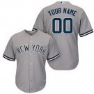 Youth New York Yankees Customized Gray Cool Base Jersey