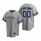 Youth New York Yankees Customized Gray Road 2020 Cool Base Jersey