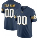 Youth Notre Dame Fighting Irish Custom Limited Blue FUSE College Football Jersey