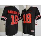 Youth Ohio State Buckeyes #18 Marvin Harrison Jr Black College Football Jersey
