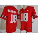 Youth Ohio State Buckeyes #18 Marvin Harrison Jr Red College Football Jersey