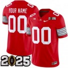 Youth Ohio State Buckeyes Customized Limited Red 2025 Finals FUSE College Football Jersey