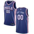 Youth Philadelphia 76ers Customized Blue Icon Swingman Nike Jersey