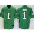 Youth Philadelphia Eagles #1 Jalen Hurts Limited Kelly Green Vapor Jersey