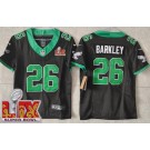 Youth Philadelphia Eagles #26 Saquon Barkley Limited Black Alternate Super Bowl LIX FUSE Vapor Jersey
