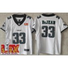 Youth Philadelphia Eagles #33 Cooper DeJean Limited White Super Bowl LIX FUSE Vapor Jersey