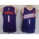 Youth Phoenix Suns #1 Devin Booker Purple Icon Sponsor Swingman Jersey