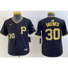 Youth Pittsburgh Pirates #30 Paul Skenes Black Limited Jersey