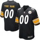 Youth Pittsburgh Steelers Customized Game Black Jersey