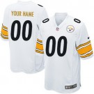 Youth Pittsburgh Steelers Customized Game White Jersey