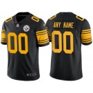 Youth Pittsburgh Steelers Customized Limited Black Rush Color Jersey