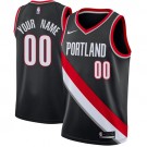 Youth Portland Trail Blazers Customized Black Icon Swingman Nike Jersey