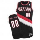 Youth Portland Trail Blazers Customized Black Swingman Adidas Jersey