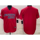 Youth Puerto Rico Blank Red 2023 World Baseball Classic Cool Base Jersey