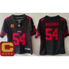 Youth San Francisco 49ers #54 Fred Warner Limited Black C Patch FUSE Vapor Jersey