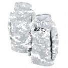 Youth Seattle Seahawks Arctic Camo 2024 Salute to Service Club Fleece Pullover Hoodie