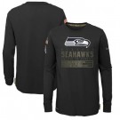 Youth Seattle Seahawks Black 2020 Salute To Service Long Sleeves T Shirt