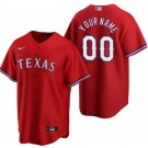 Youth Texas Rangers Customized Red Nike Cool Base Jersey