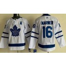Youth Toronto Maple Leafs #16 Mitch Marner White Authentic Jersey