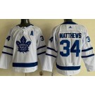 Youth Toronto Maple Leafs #34 Auston Matthews White Authentic Jersey