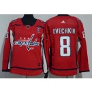 Youth Washington Capitals #8 Alex Ovechkin Red Jersey
