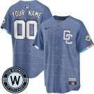 Youth Washington Nationals Customized Blue 2025 City Connect Limited Jersey