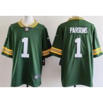 Men's Green Bay Packers #1 Micah Parsons Limited Green Vapor Jersey