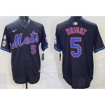 Men's New York Mets #5 David Wright Black 2025 Hall Of Fame Limited Jersey